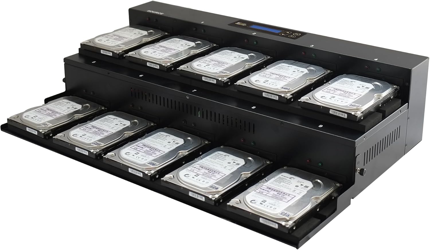 EZ DUPE 1-to-9 HD Cyclone HDD/SSD Duplicator & Eraser (600MB/s)