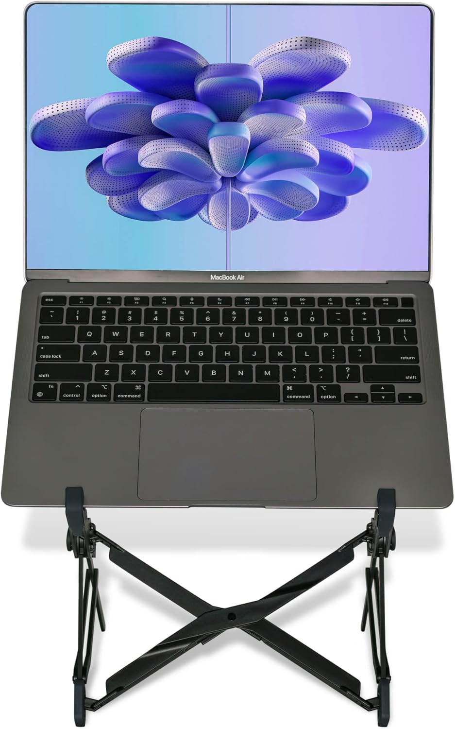 NEXSTAND K1 Laptop Stand, Carbon Fiber Foldable Portable Desktop Laptop Holder, 7 Levels Height Adjustable Ergonomic Laptop Riser