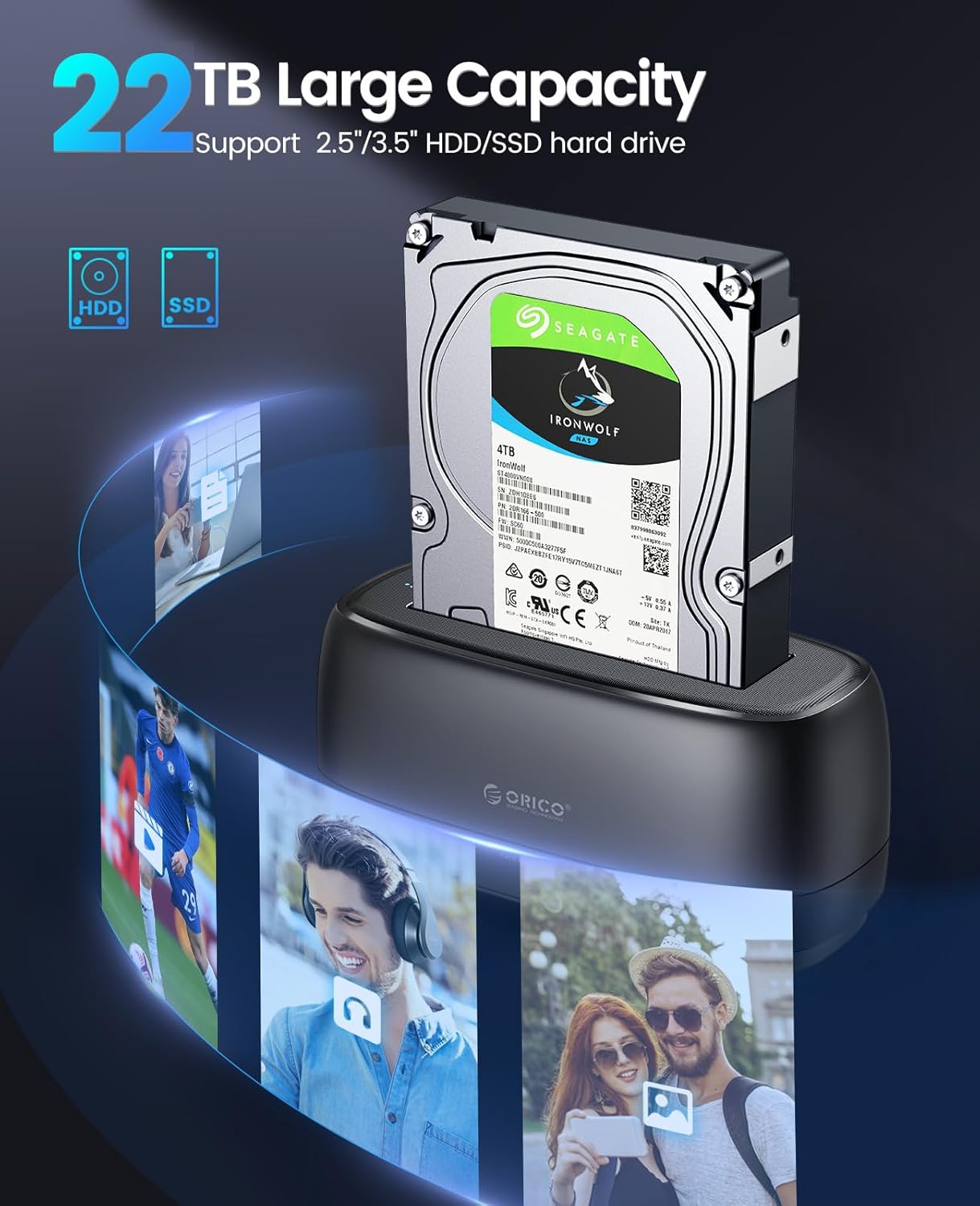 ORICO 3.5" Hard Drive Docking Station (DD18C3)