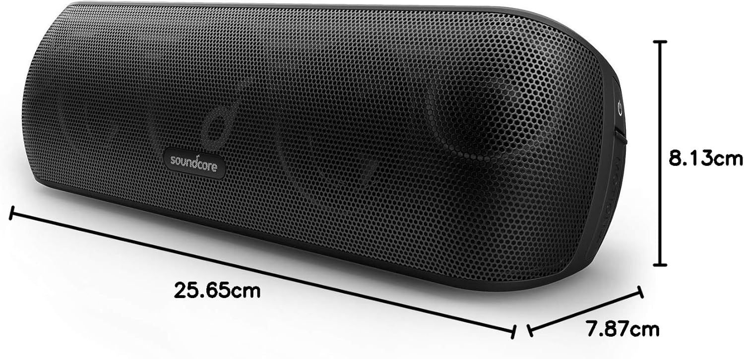 Anker Soundcore Motion+ Bluetooth Speaker with Hi-Res 30W Audio, BassUp, Wireless Speaker, App, Custom EQ, 12H Playtime, Waterproof, USB-C, For Home Office