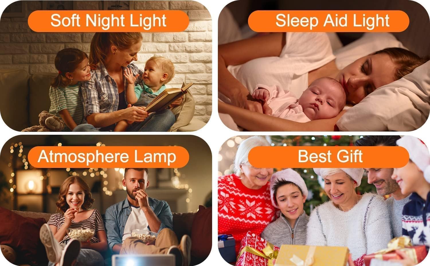 Wake-up Light, Smart Sleep Alarm Clock for Kids Adults, Sunrise Sunset Simulation, 7 Natural Sound Machine,FM Radio, 7 Colors LED Night Light, Bedroom Decor Sleep Aid for Hard Sleepers