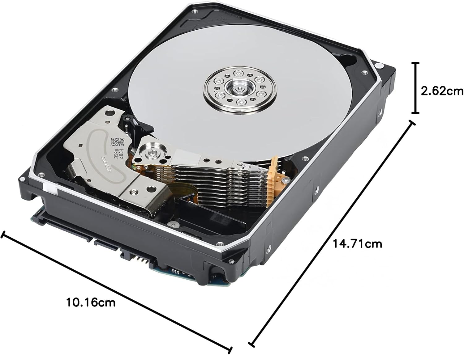 Toshiba N300 12TB NAS 3.5-Inch Internal Hard Drive – CMR SATA 6Gb/s, 7200 RPM, 512MB Cache (HDWG51CXZSTA)