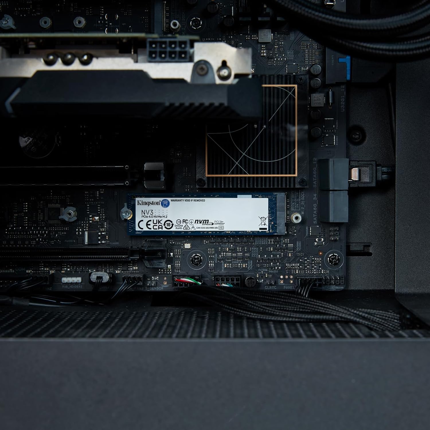 Kingston NV3 PCIe 4.0 NVMe M.2 SSD 1000G(1TB), SNV3S/1000G, Upto 6,000MB/s