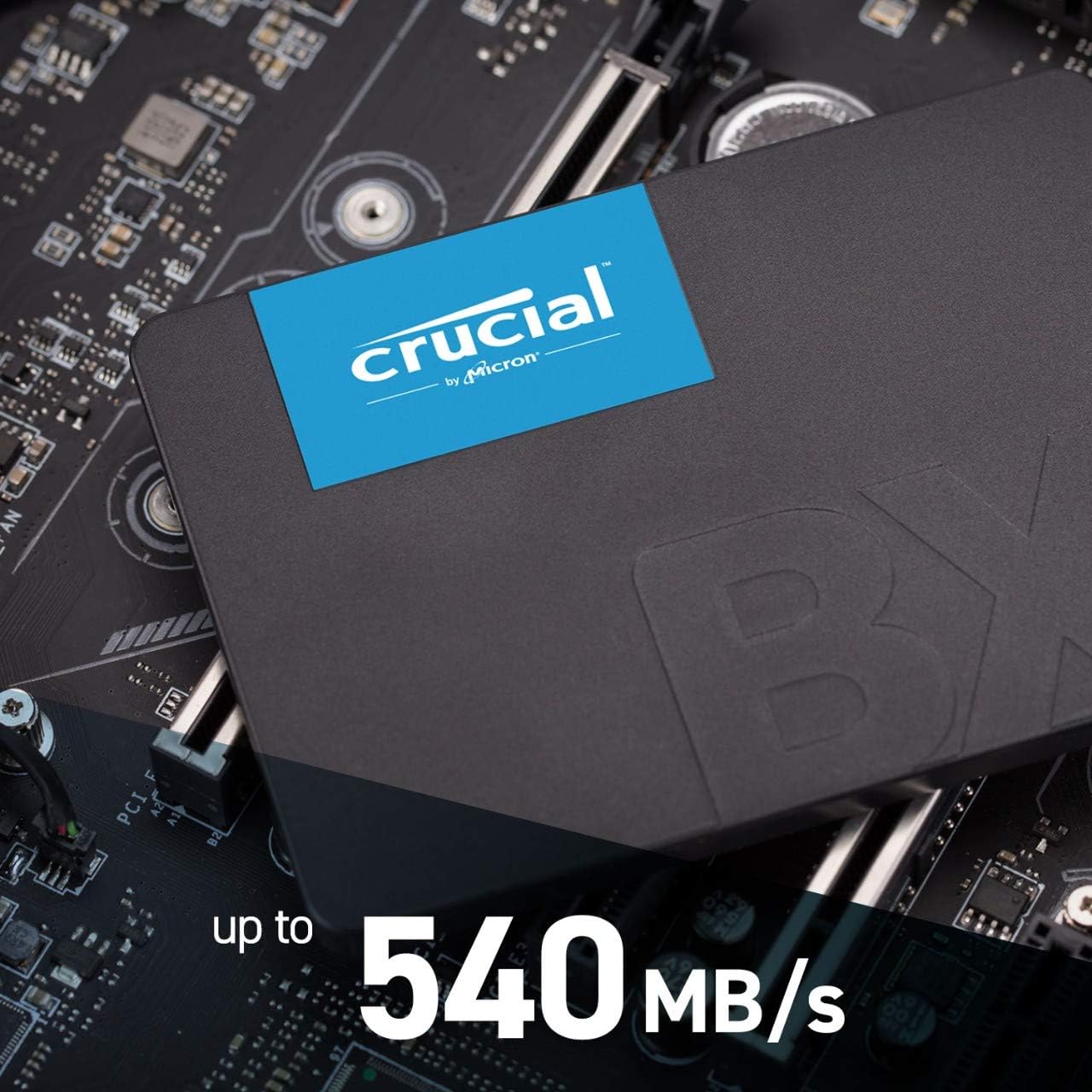 Crucial BX500 1TB 2.5 inch SSD, CT1000BX500SSD1, Black