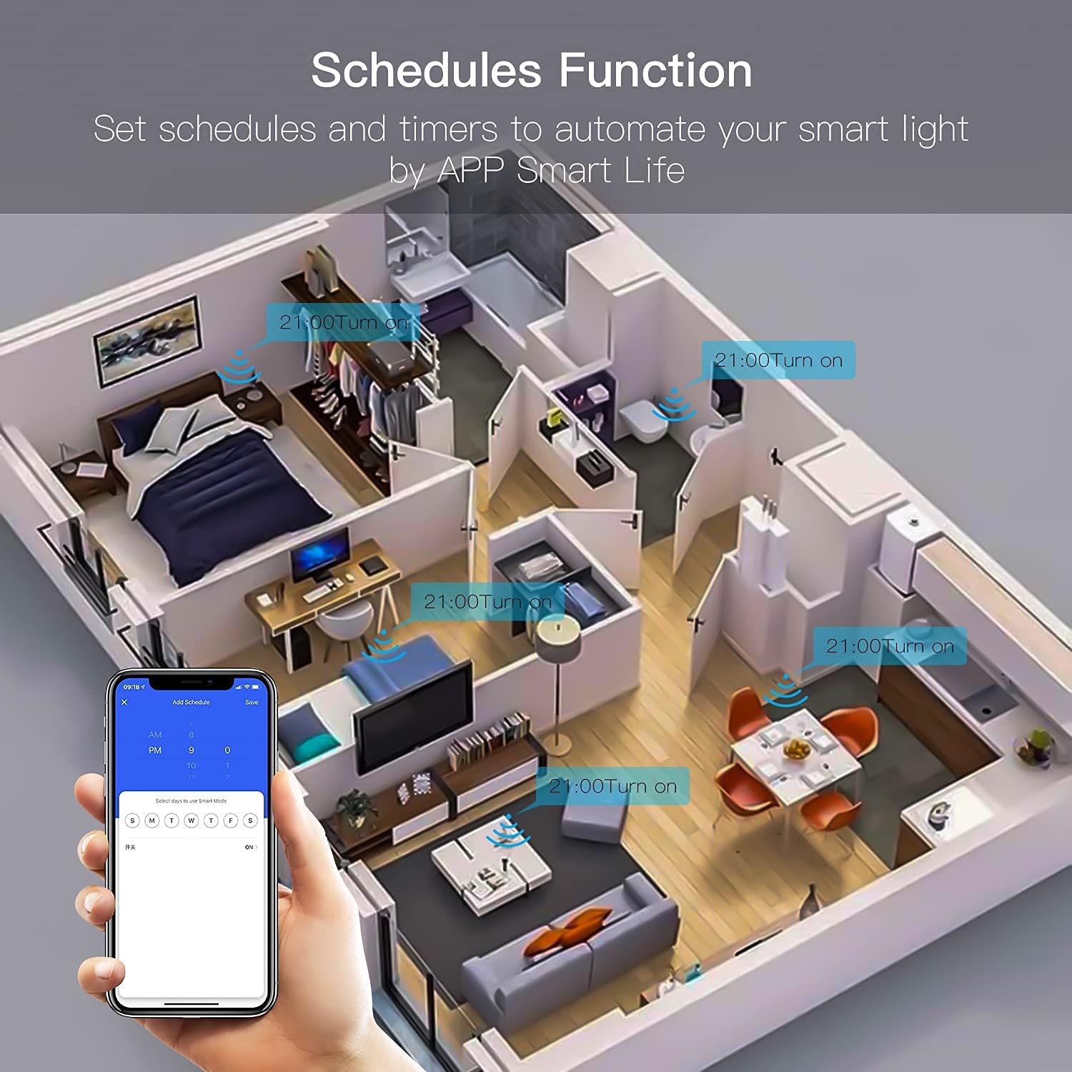 XENON Smart Light Switch, WiFi Light Switch, Touch Smart Wall Switch, WiFi Glass Panel Light Switch, Compatible with Alexa, Smart Life/Tuya Application, Remote Control (1 Way 1 Pcs)