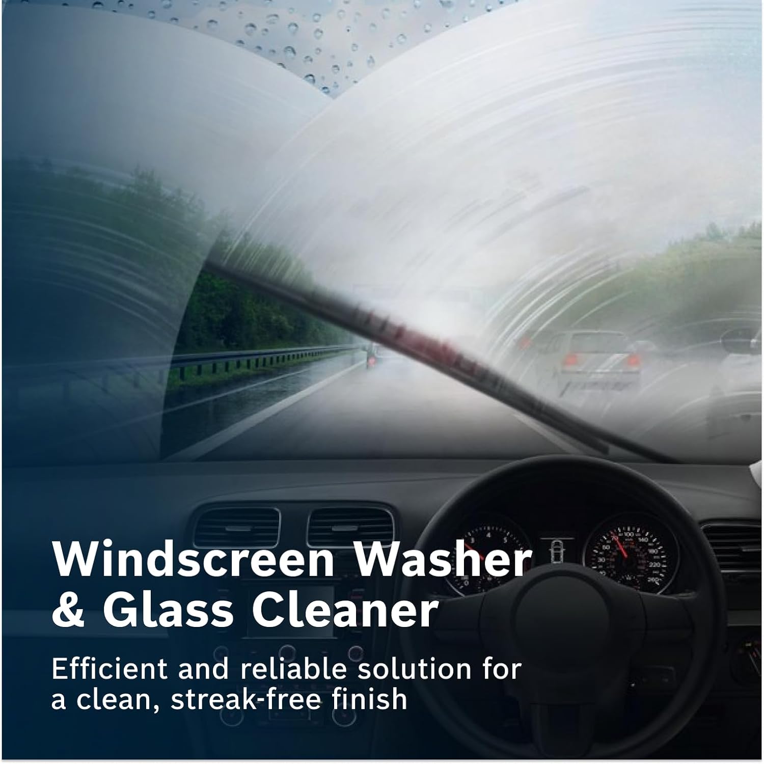BOSCH BWA500 Windshield Washer Fluid 500ml - Efficient & Reliable Solution for Your Car's Clean Windshield - Glass Cleaner Concentrate Contains 10 Shots Per Bottle