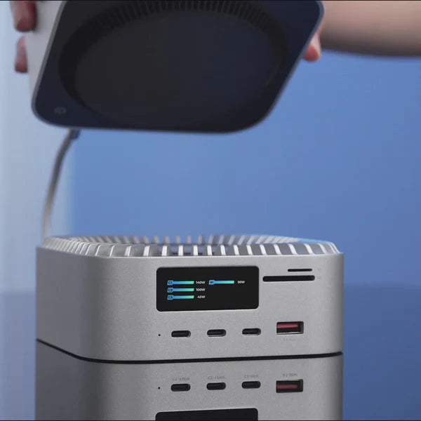 RayCue All-in-One Charger Dock for Mac Mini M4 (US Plug)-11