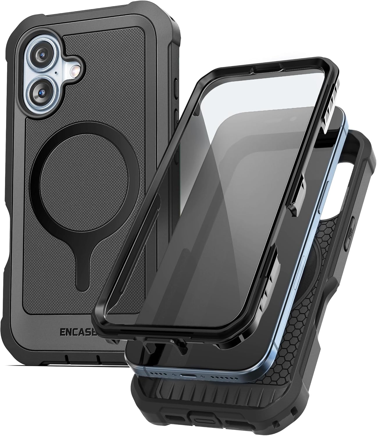 Encased Full-Body Protection for iPhone 16 Phone Case with Built-in Screen Protector / aussiezgoodshub.com