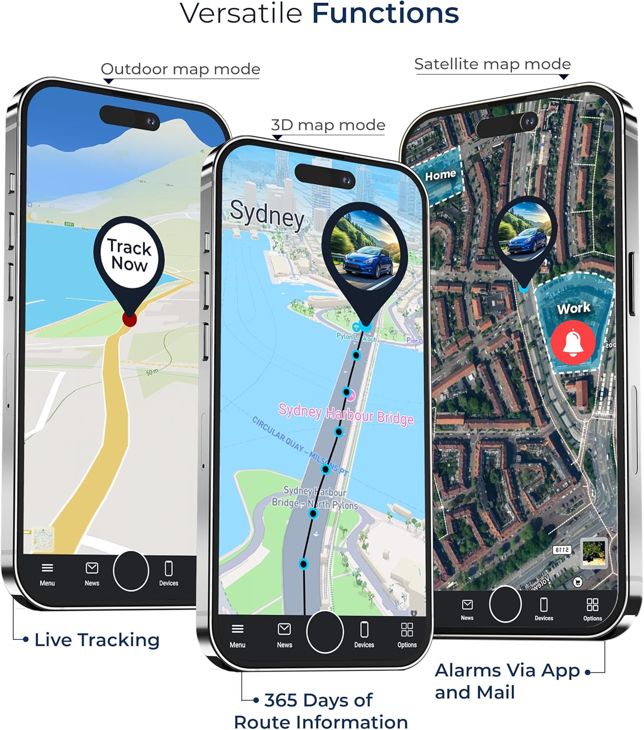 Salind GPS Permanent Battery via OBD 2 - Tracker for Vehicles, 4G LTE Real Time Monitoring & Tracking Device for Cars, Trucks, Fleets, Full Global Coverage, Car Tracking with Alarm Notifications
