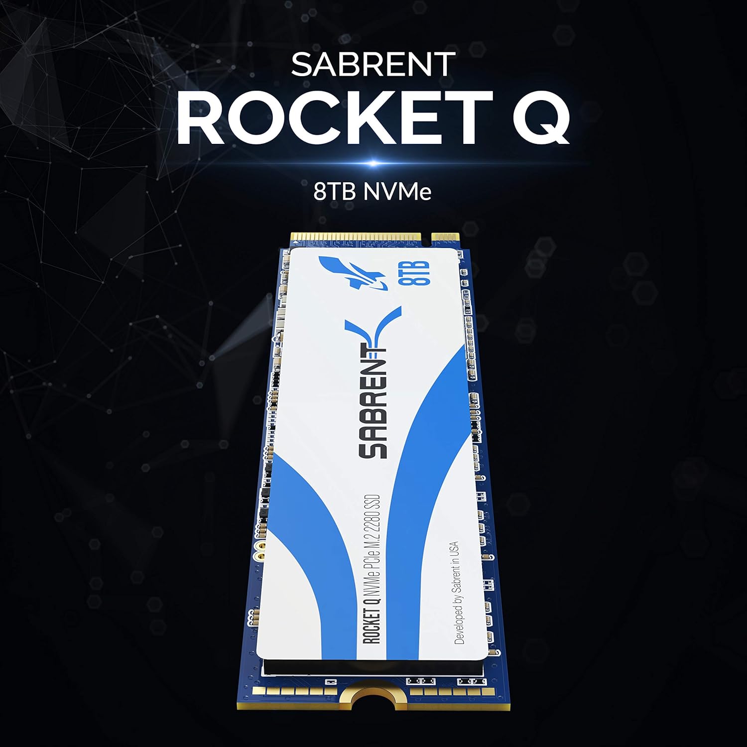SABRENT Rocket Q 8TB NVMe PCIe M.2 2280 Internal SSD High Performance Solid State Drive R/W 3300/2900MB/s (SB-RKTQ-8TB)