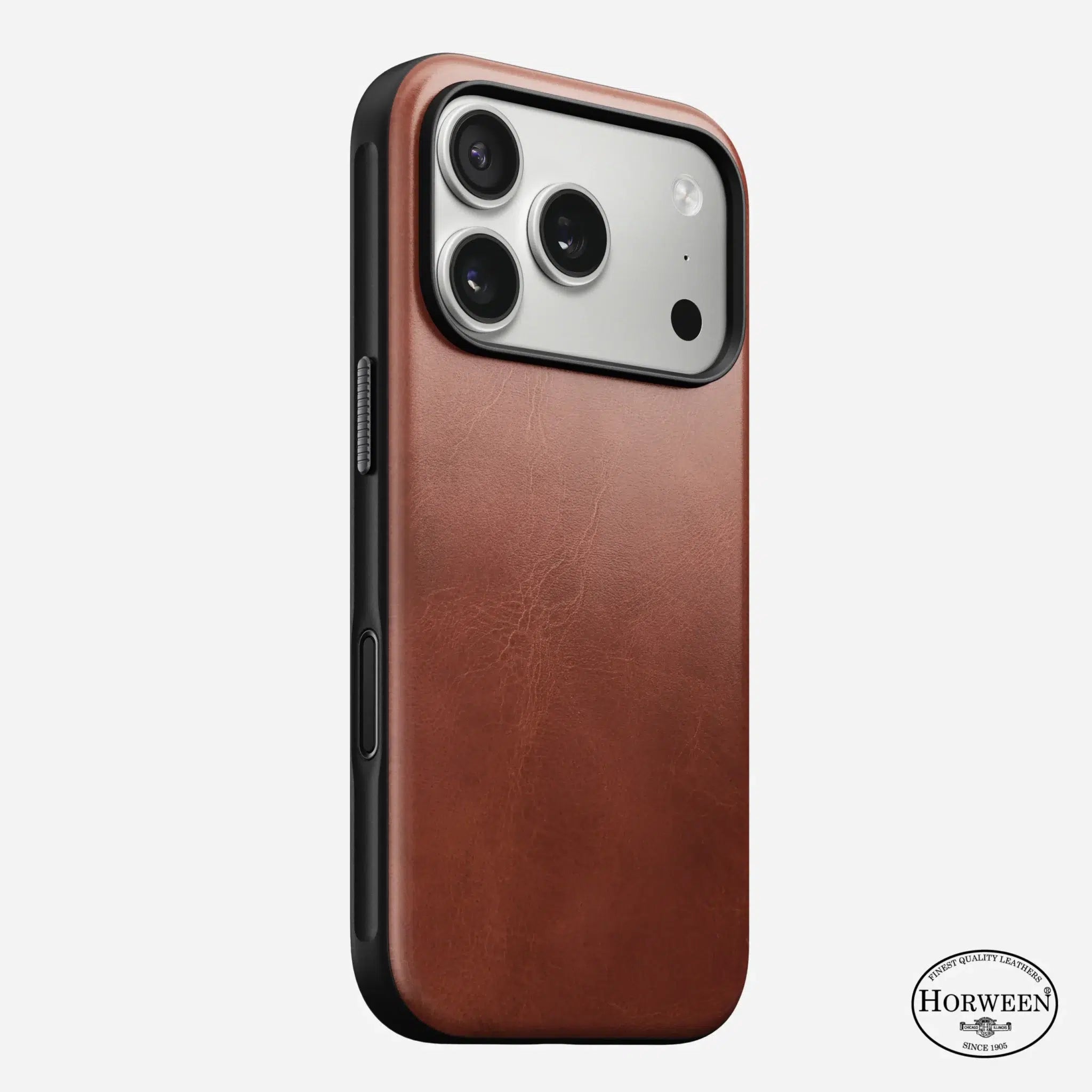 Nomad Modern Leather Case — Horween® Edition Olde Dublin for iPhone 17 Pro