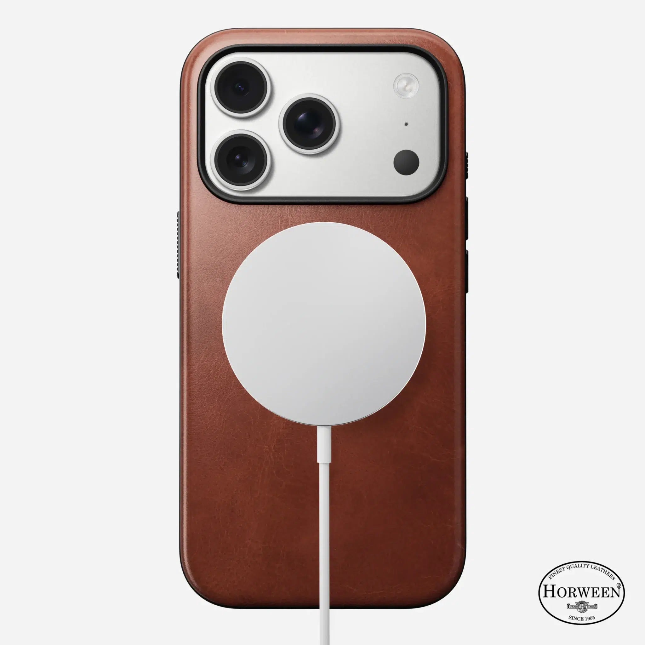 Nomad Modern Leather Case — Horween® Edition Olde Dublin for iPhone 17 Pro
