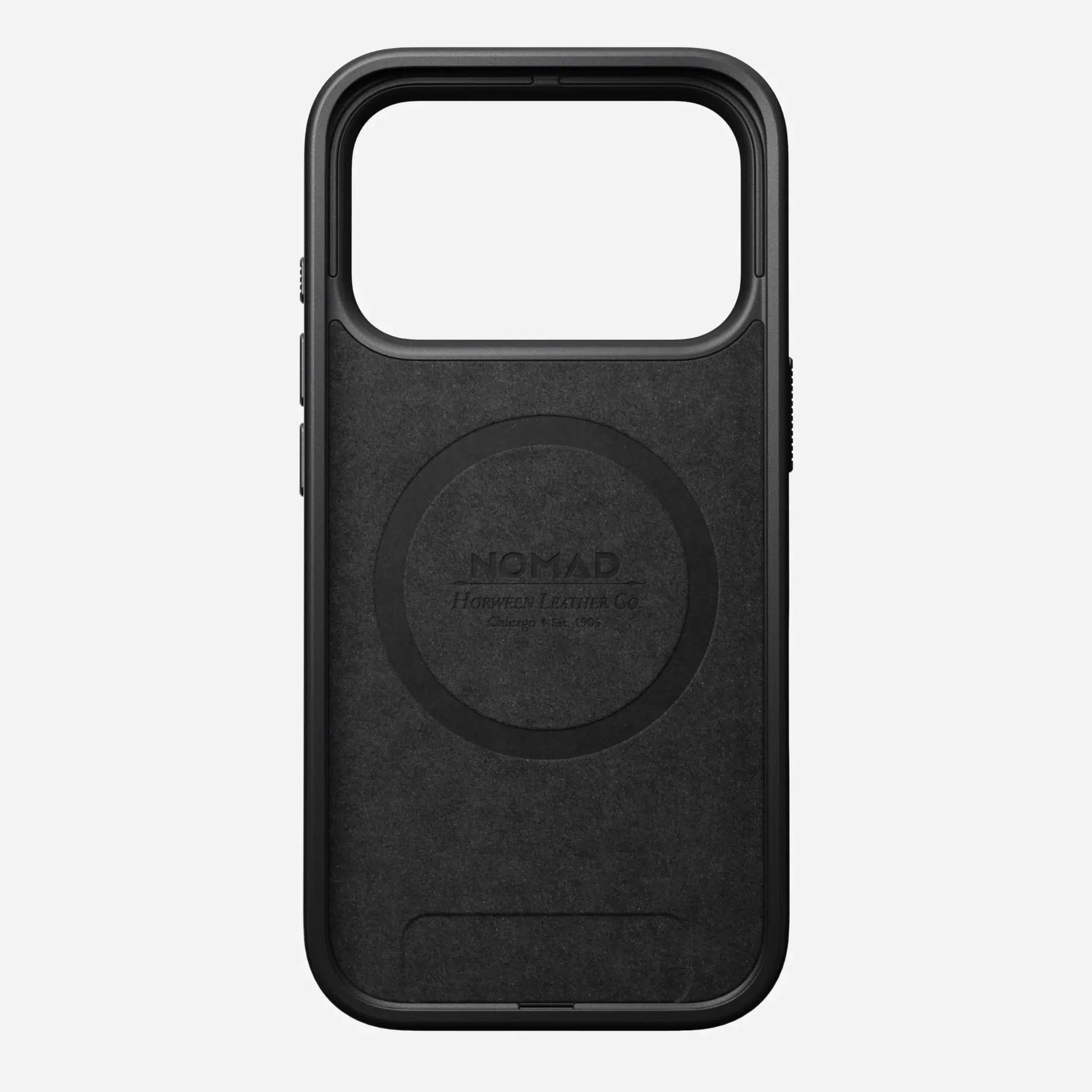 Nomad Modern Leather Case — Horween® Edition Black for iPhone 17 Pro