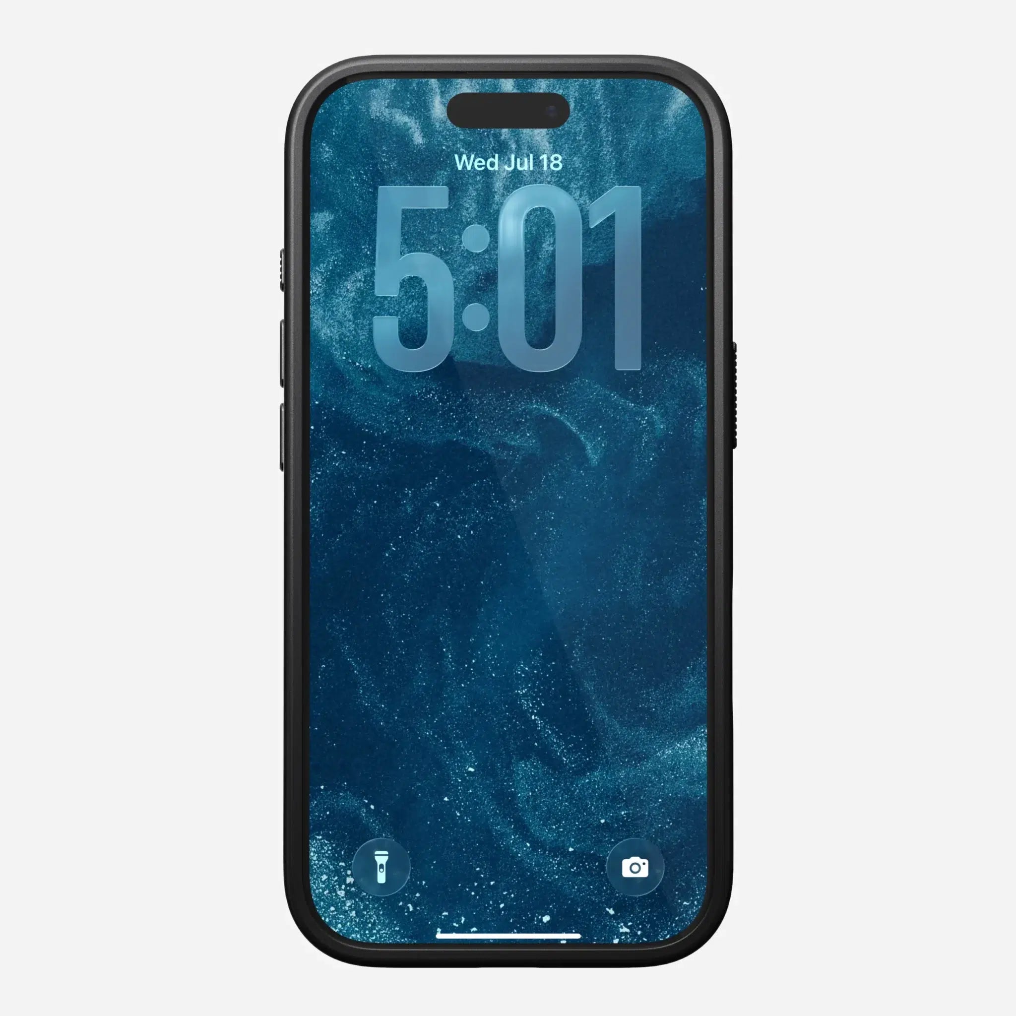 Nomad Modern Leather Case — Black for iPhone 17