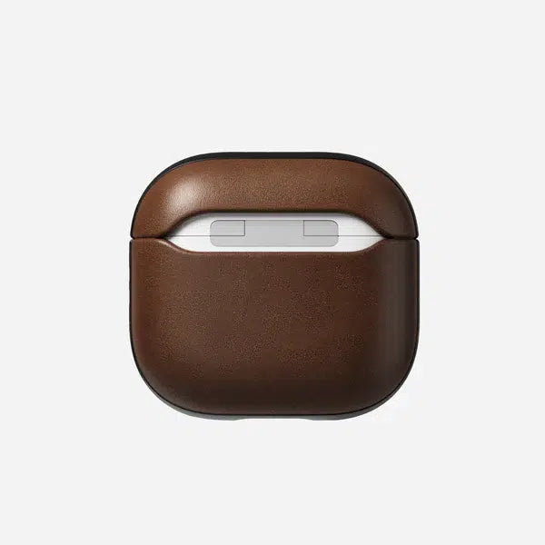 NOMAD Modern Leather Case for AirPods 4 – Brown (Ecco Leather)