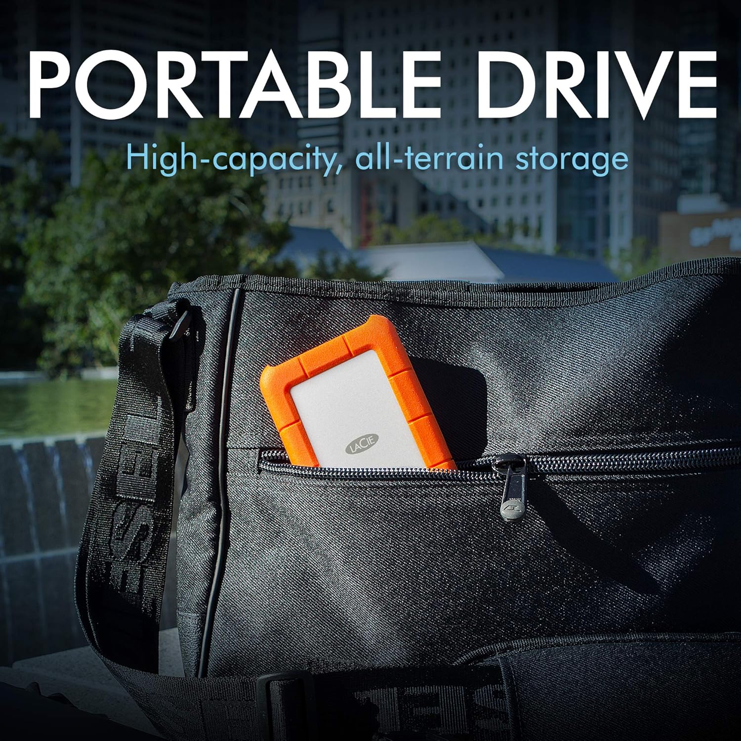 LaCie Rugged USB-C Portable External Hard Drive