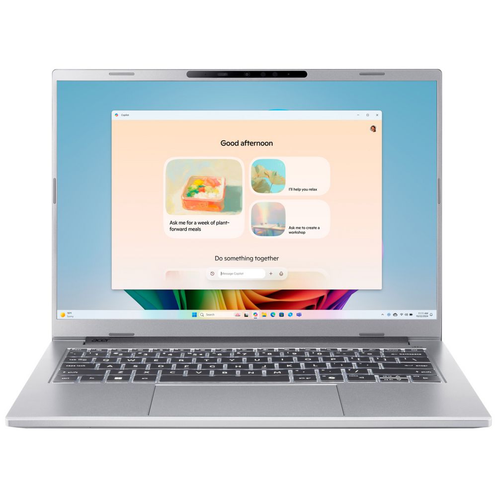 Acer Aspire 14” Copilot+ PC – Ryzen AI 7, 16GB/1TB (Pure Silver)