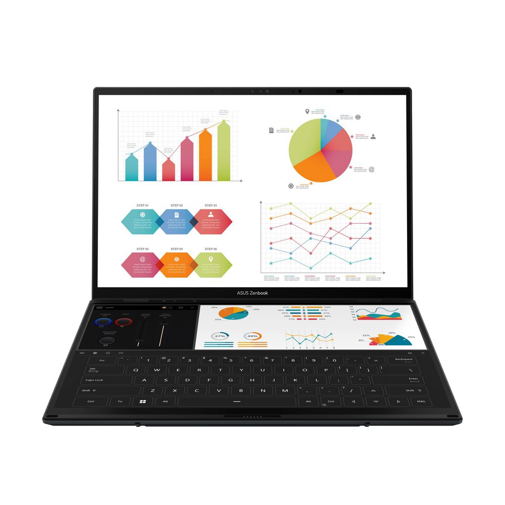 ASUS 14” Zenbook DUO – Core Ultra 9, 32GB/1TB Dual-Screen AI Laptop