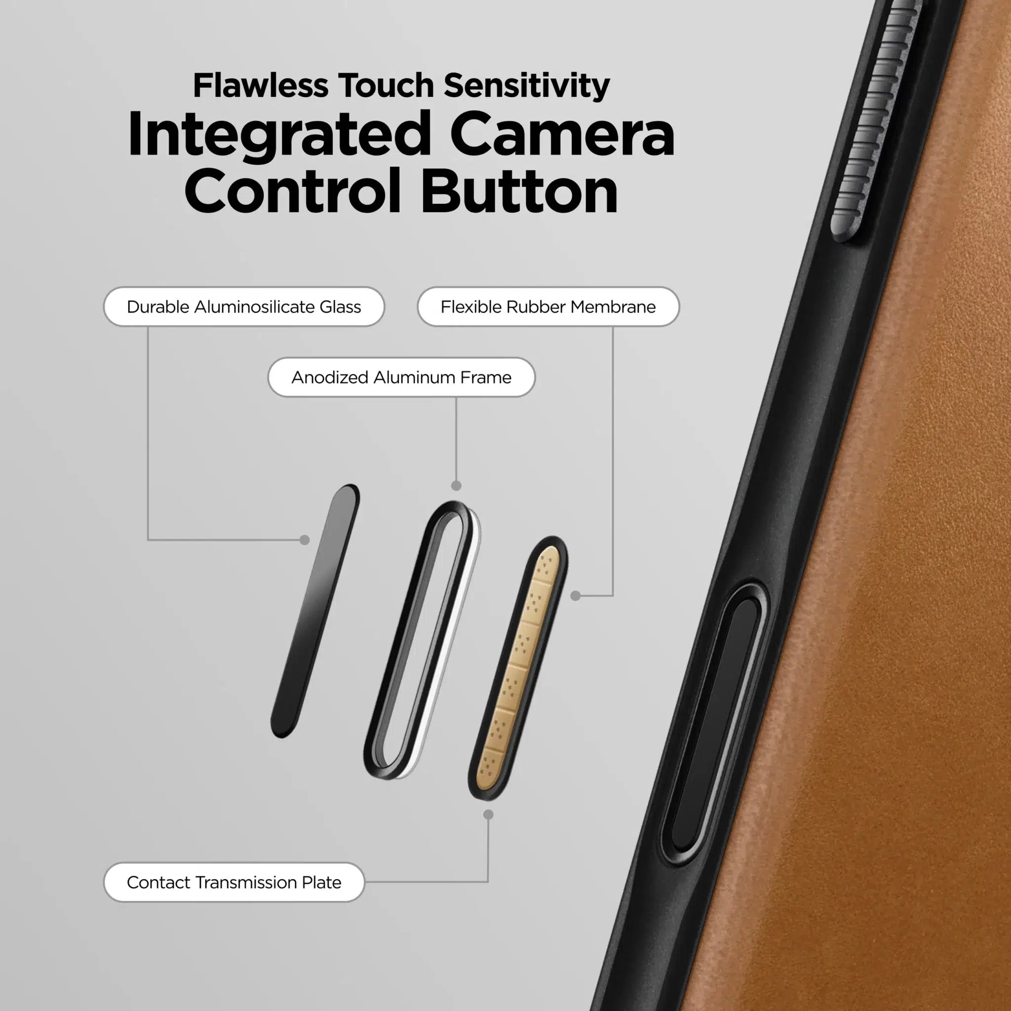 Nomad Modern Leather Case – English Tan for iPhone 17 Pro Max