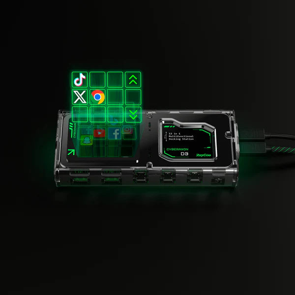 CyberAxon D3 13-in-1 Stream Control Dock (Triple Display, Touchscreen)-14
