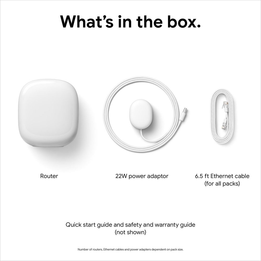 Google Nest WiFi Pro Home Mesh Wi-Fi 6E System