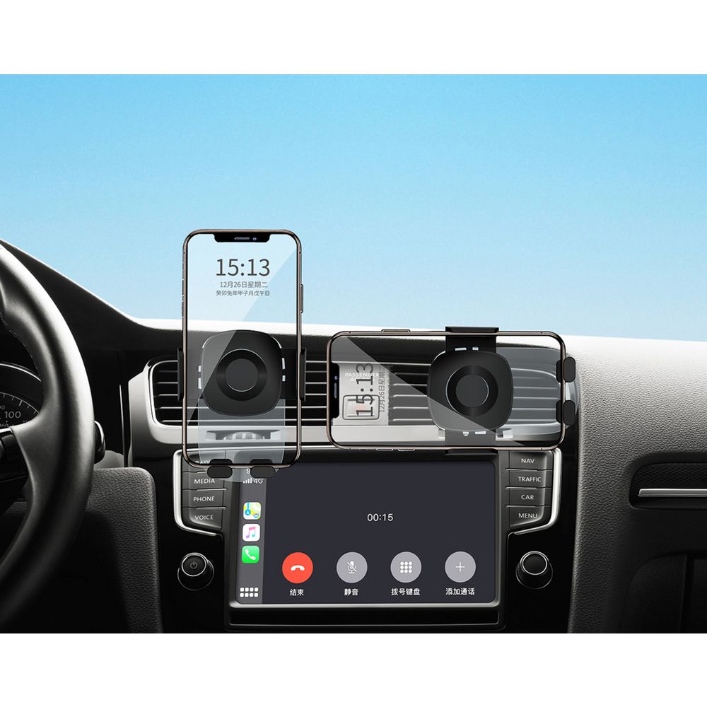 J.Burrows Car Vent Mount — Universal Clip-On Smartphone Holder for Air Vents