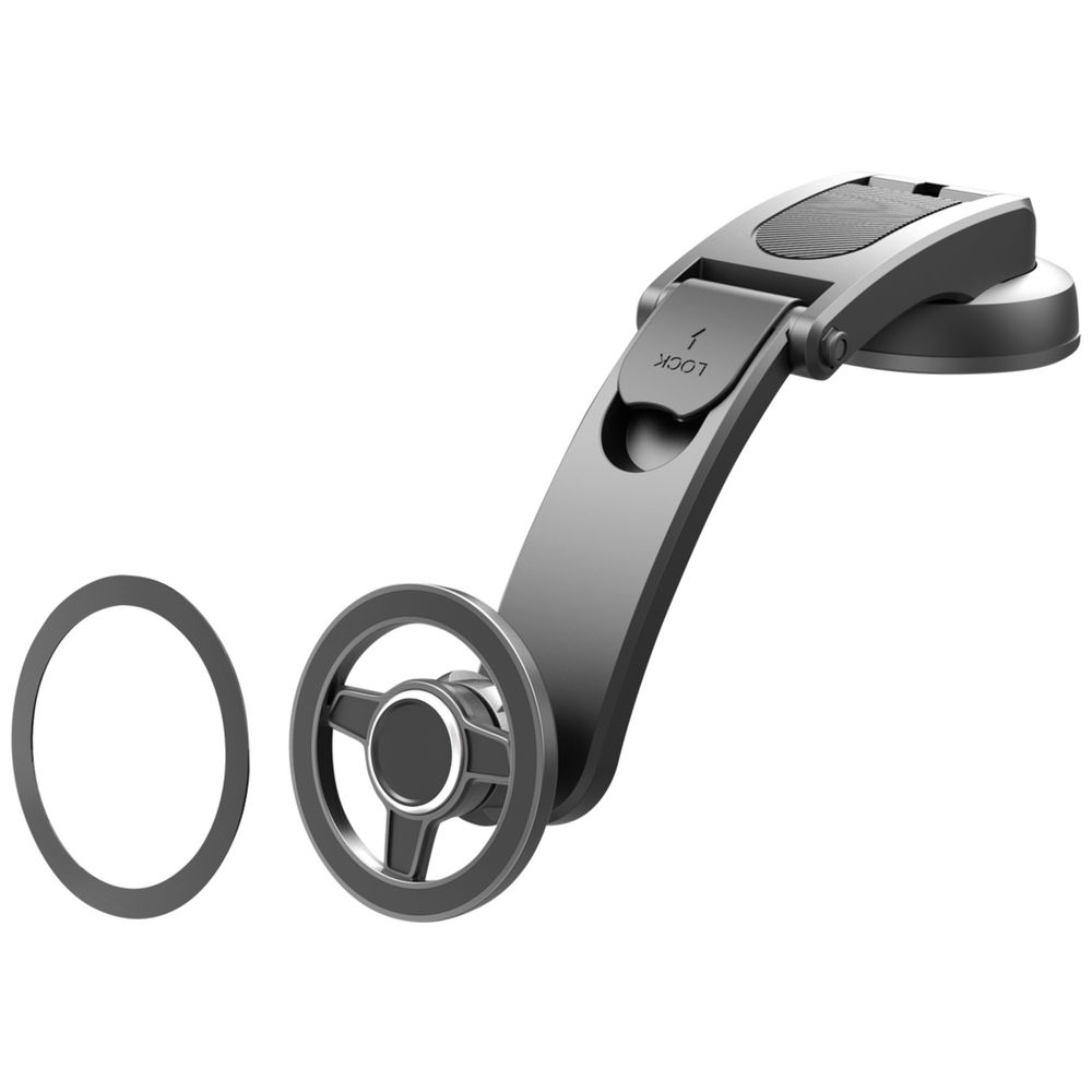 J.Burrows Magnetic Dash Mount — Universal Dashboard Phone Holder with Adjustable Angle