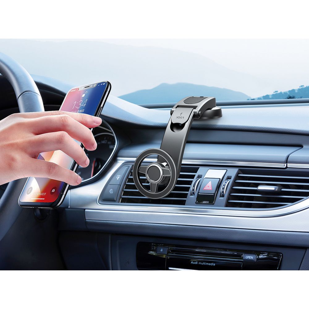 J.Burrows Magnetic Dash Mount — Universal Dashboard Phone Holder with Adjustable Angle