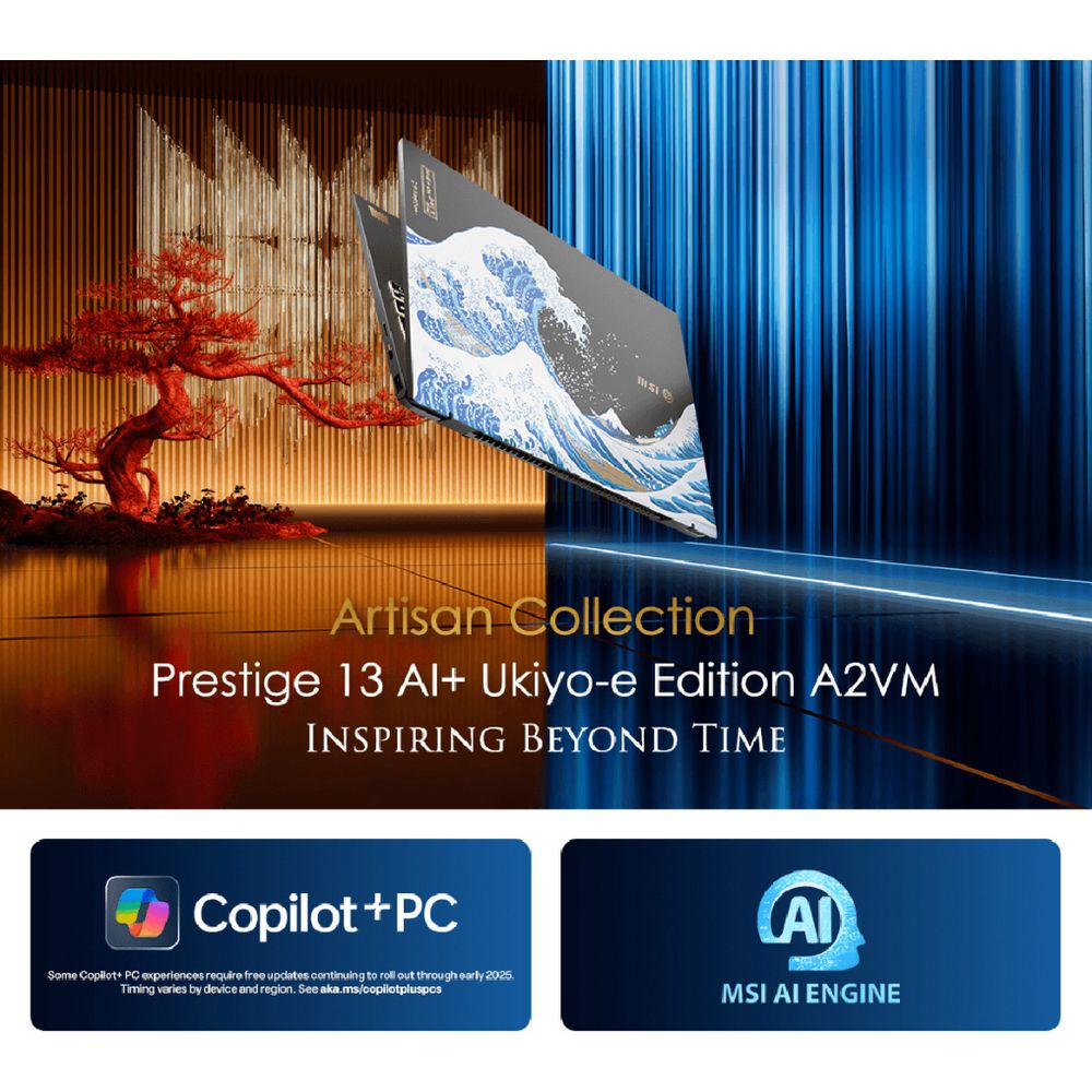 MSI Prestige 13 AI+ Ukiyoe Edition – Core Ultra 9, 32GB/2TB (13.3” OLED)