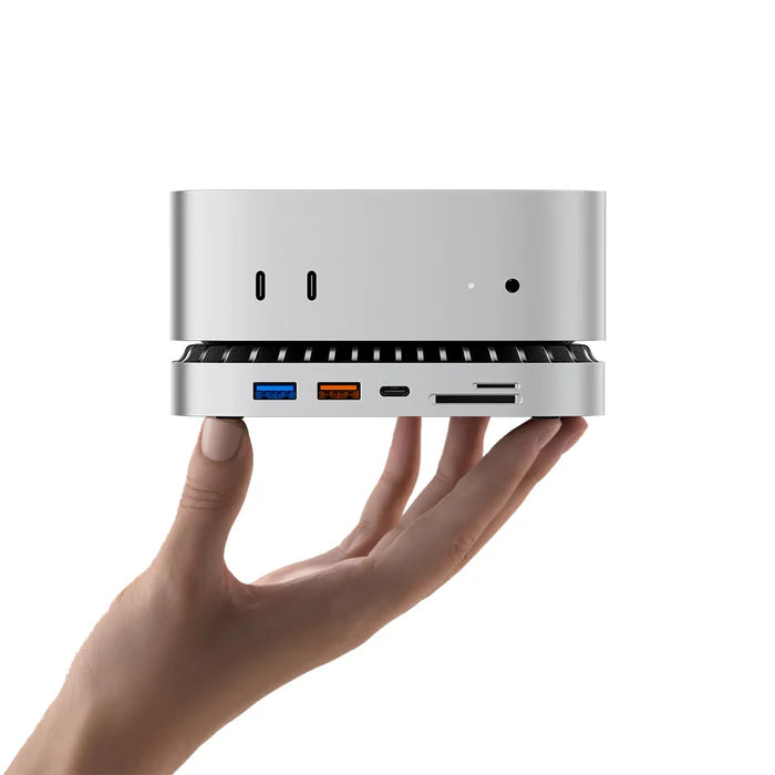RayCue Mac Mini Hub & Stand with NVMe SSD Enclosure (US Plug)-15