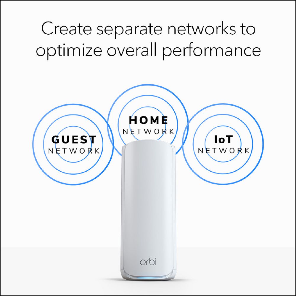 NETGEAR Orbi 770 BE11000 Tri-Band Mesh Wi-Fi 7 System (3 Pack)