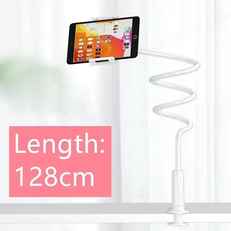 128cm Phone Holder Stand Lazy Bracket Headrest Bed 360° Flexible Long Arms Clamp Mount-10