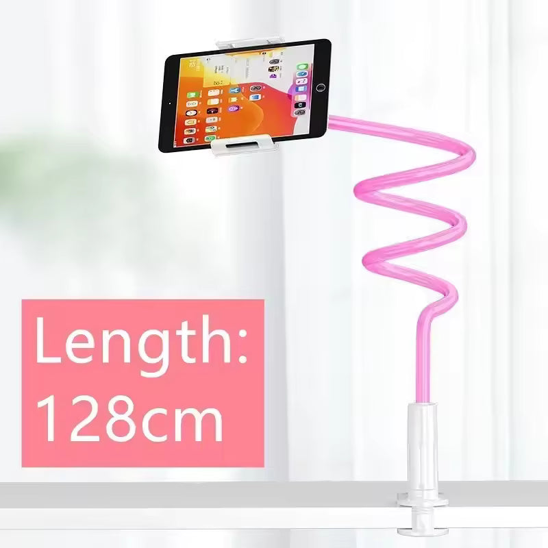 128cm Phone Holder Stand Lazy Bracket Headrest Bed 360° Flexible Long Arms Clamp Mount-9