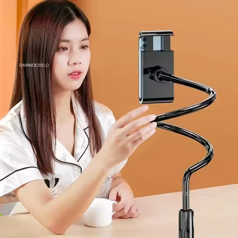128cm Phone Holder Stand Lazy Bracket Headrest Bed 360° Flexible Long Arms Clamp Mount