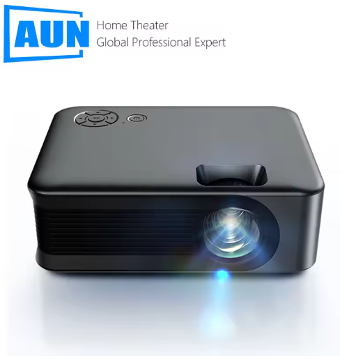 A30C PRO AUN Mini Projector 4K A30C Pro Smart TV Home Theater Cinema Portable WIFI Projectors Battery LED Beamer For Sync Phone
