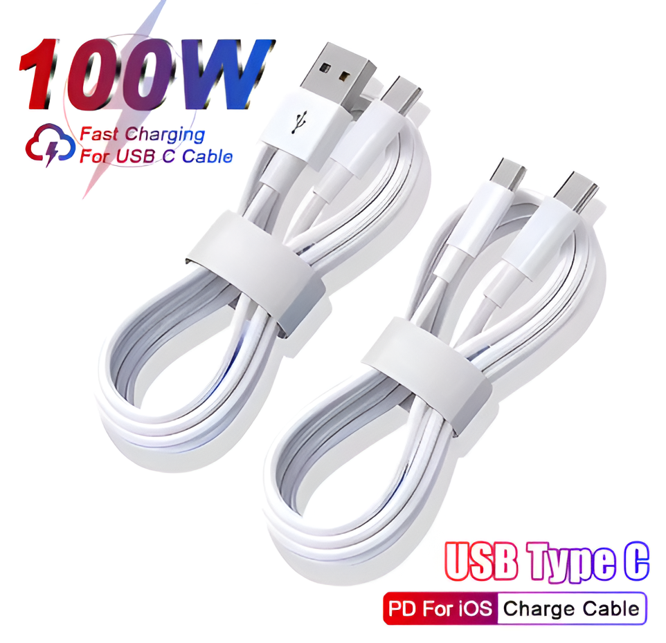 PD 100W USB C to USB Type C Cable Fast Charging Data Cable