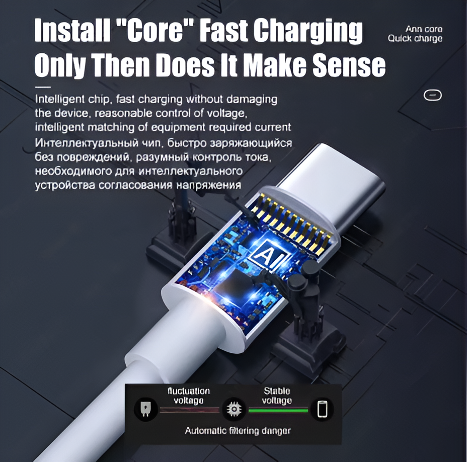PD 100W USB C to USB Type C Cable Fast Charging Data Cable