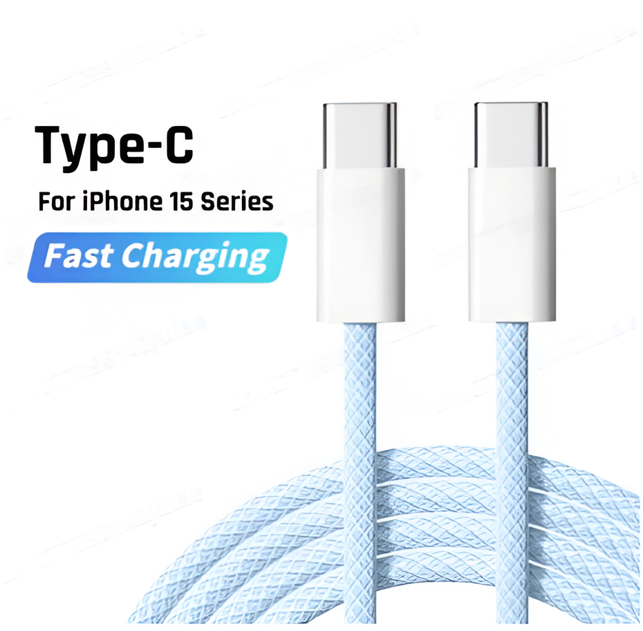 Original PD 60W Fast Charger 6A USB C to Type C Cable For Apple iPhone