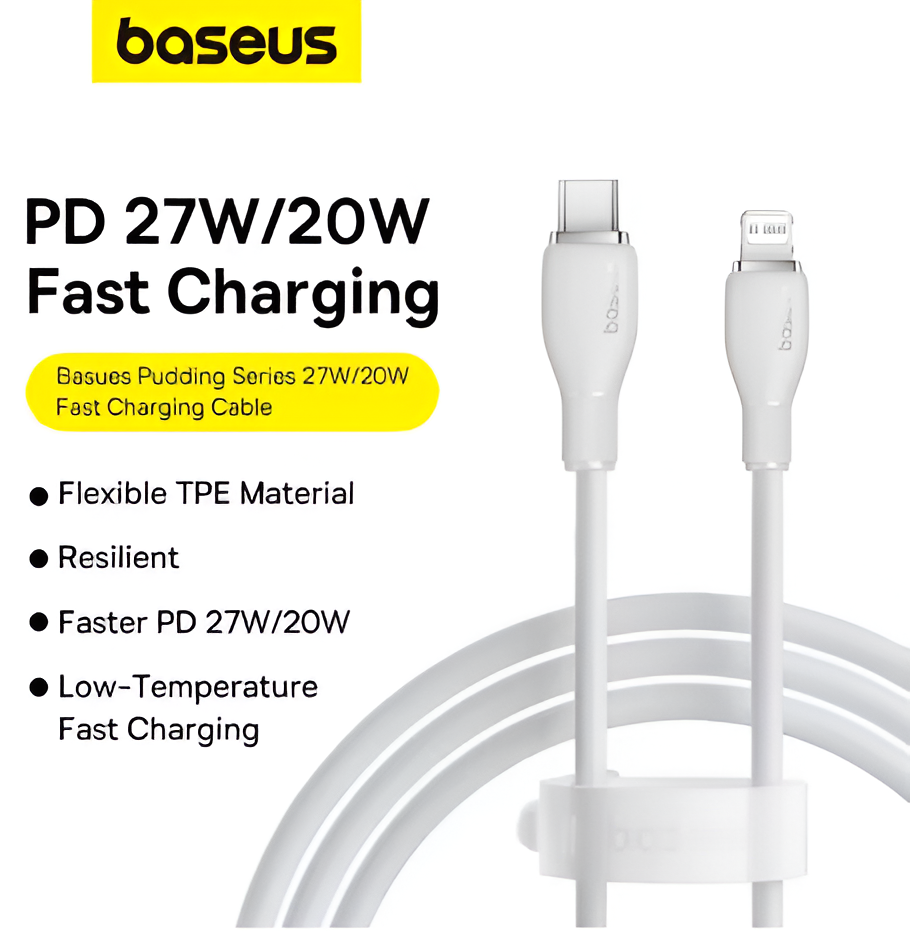 Baseus TPE 20W USB C Cable For IPhone Fast Charging Cable Type C To Lighting Date Wire