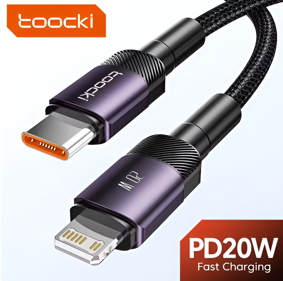 Toocki PD 20W USB C To Lightnin Cable For iPhone Type C To Lightning Cable Data Wire Fast Charging Cable