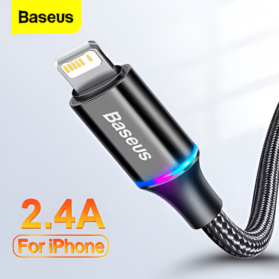Baseus USB Cable for iPhone 18W Lighting Fast Charging Charger USB Data Cable for iPad Cord