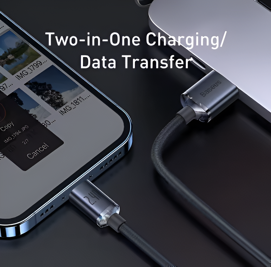 Baseus USB Cable For iPhone iPad Fast Data Charging Charger USB Wire Cord Mobile Phone Cables