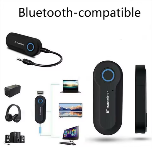 Bluetooth Transmitter 3.5MM Jack Audio Adapter Wireless Bluetooth Stereo Audio Transmitter Adapter For PC TV Headphones
