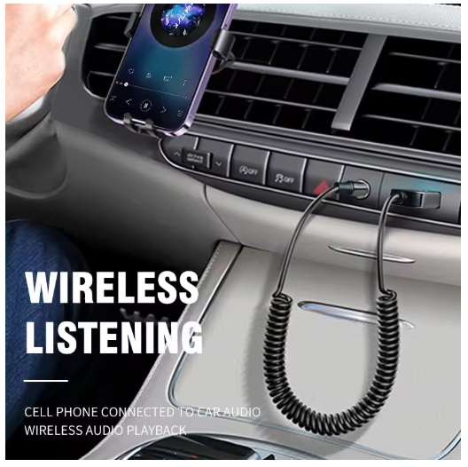 New Upgrades Bluetooth 5.4 Audio Receiver USB To 3.5mm AUX Car Wireless Music Adapter With HD MIC For Car Kit Wired Speaker