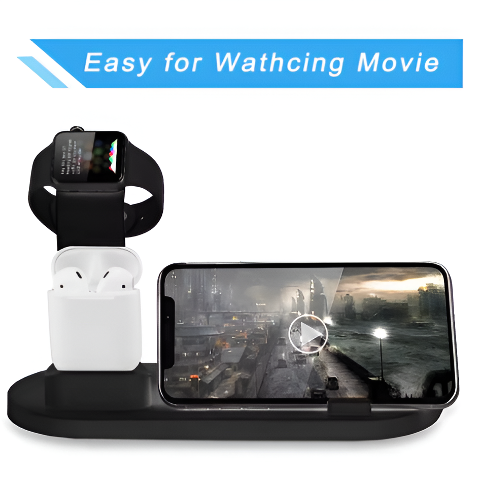 30W 7 in 1 Wireless Charger Stand Pad For iPhone Apple Watch Airpods Pro iWatch