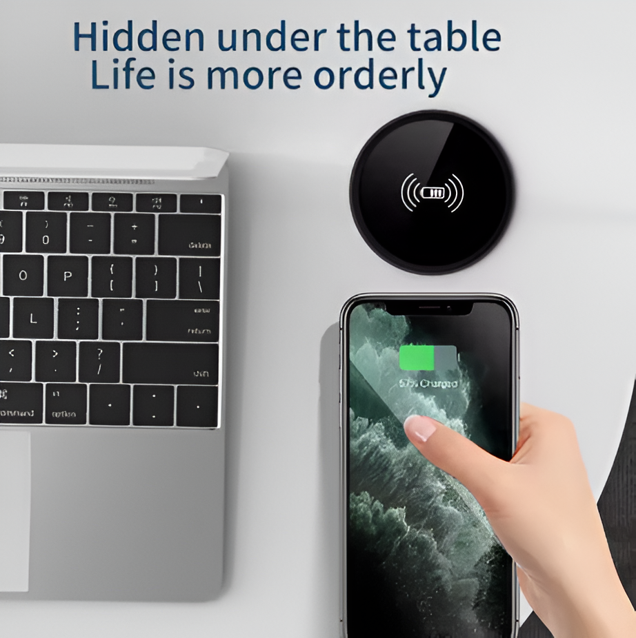 100W Quick Wireless Desktop Embedded Charger For iPhone Samsung Huawei Xiaomi Oppo