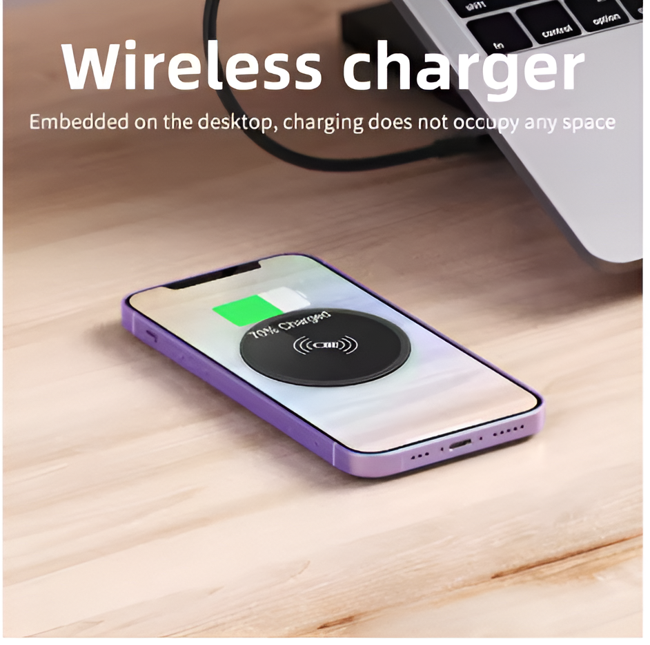 100W Quick Wireless Desktop Embedded Charger For iPhone Samsung Huawei Xiaomi Oppo
