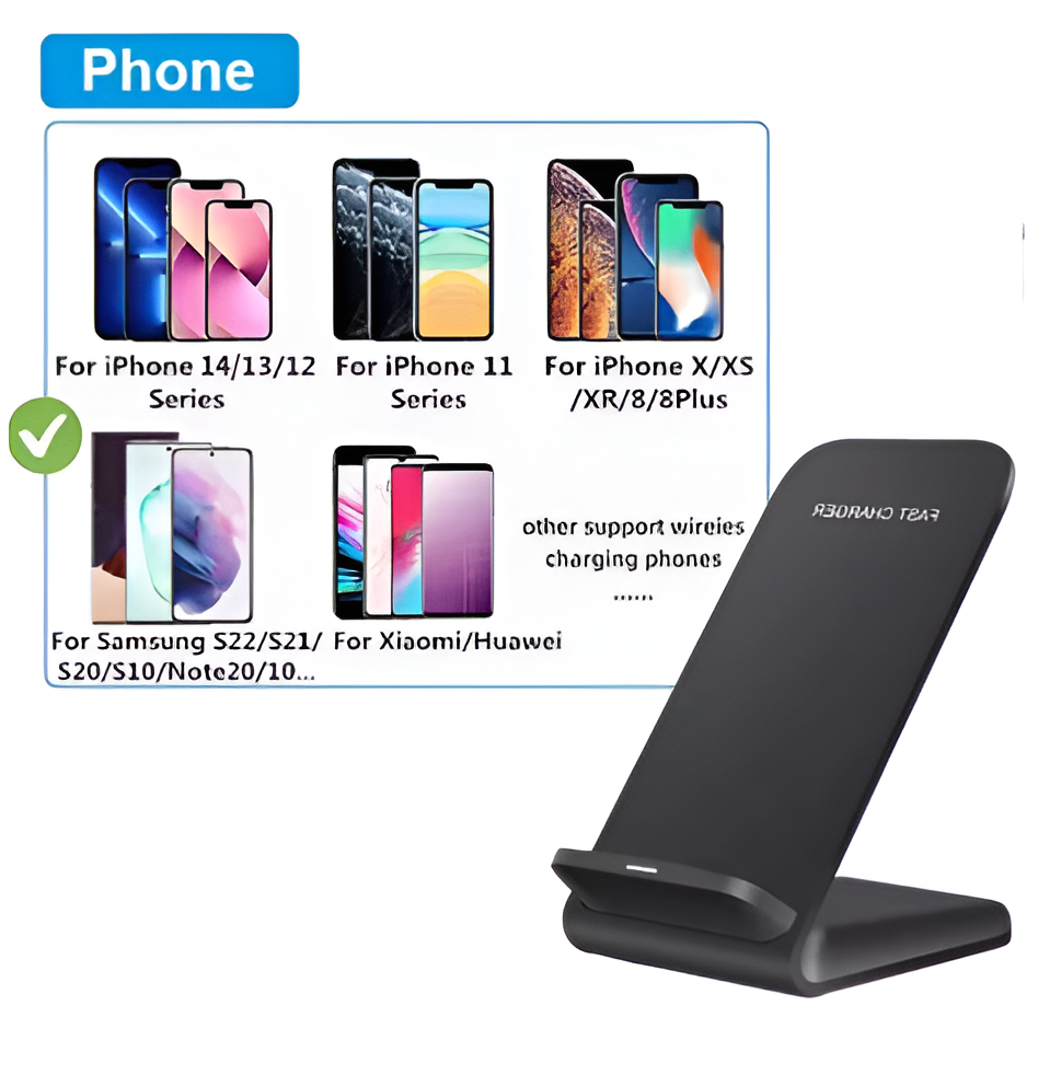 NEW 65W Fast Wireless Charger for Samsung Fast Charging Stand For iPhone Airpods