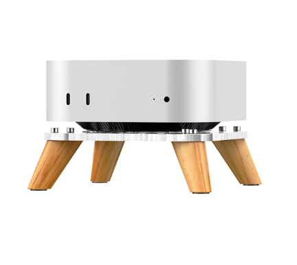 AODUKE Wooden transparent Computer host Vertical Dock Holder, Storage Racks Ventilation holes on the bottom for better heat dissipation-AJM4-4