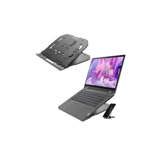 Lenovo 2-in-1 Laptop Stand - Adjustable, Portable, Foldable, Ergonomic, Non-Slip